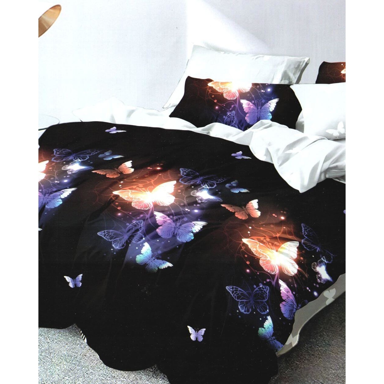 Set Lenjerie de Pat din Finet Satinat, 6 Piese, Pat 2 Persoane, FN-356