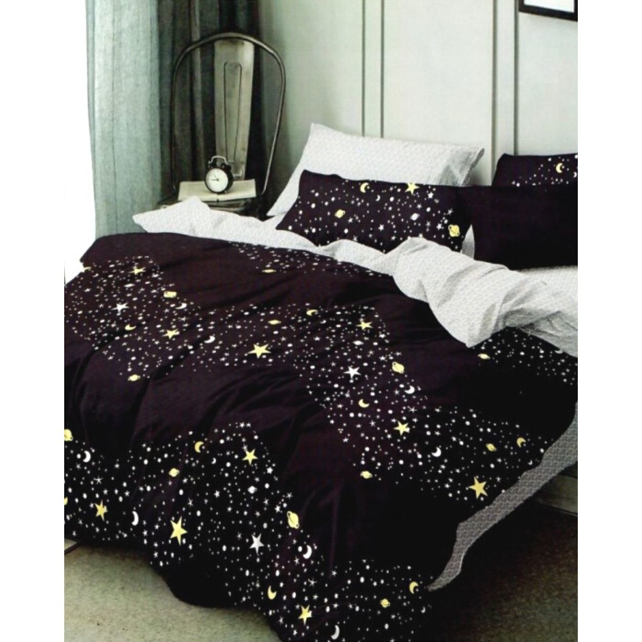 Set Lenjerie de Pat din Finet Satinat, 6 Piese, Pat 2 Persoane, FN-354