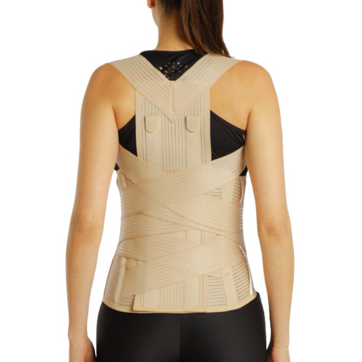 Orteza toraco-lombara cu 2 atele metalice, marime M, circumferinta talie 80-90 cm, Morsa Cyberg