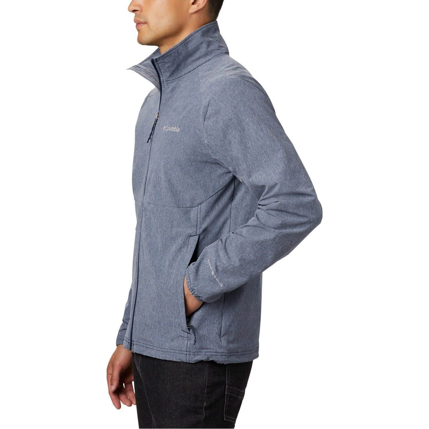 columbia softshell hooded jacket