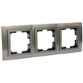 Rama Mono Electric CHROME, 3 module, bronz Rama Mono Electric CHROME, 3 module, bronz