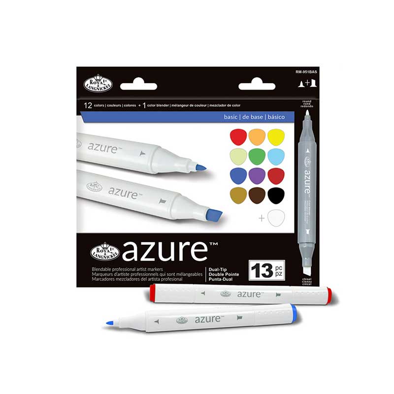 Set markere Royal & Langnickel Azure 13 piese - Basic