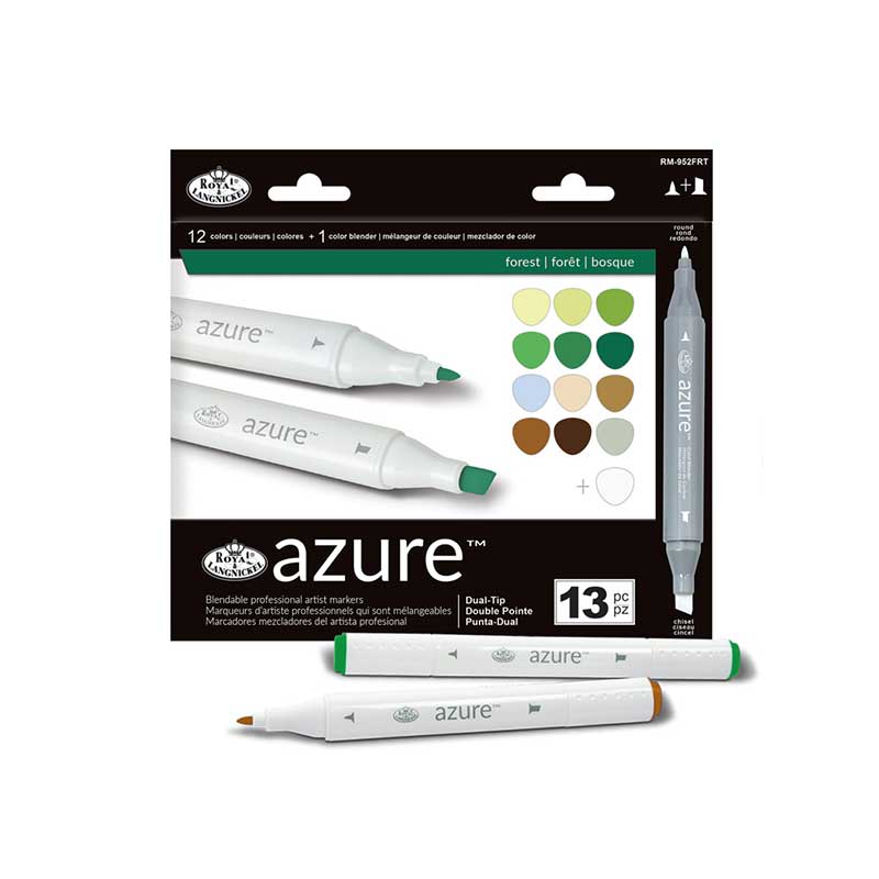 Set markere Royal & Langnickel Azure 13 piese - Forest