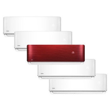 Aer conditionat Multisplit Vivax R-Design ACP-42COFM123AERI / 4x ACP-09CH25AERI + ACP-12CH35AERI RED, R32, Inverter, Clasa A++, I Feel, Auto Restart, Autodiagnoza, Autocuratare, Sleep Mode, 24 timer Aer conditionat Multisplit Vivax R-Design ACP-42COFM123AERI / 4x ACP-09CH25AERI + ACP-12CH35AERI RED, R32, Inverter, Clasa A++, I Feel, Auto Restart, Autodiagnoza, Autocuratare, Sleep Mode, 24 timer