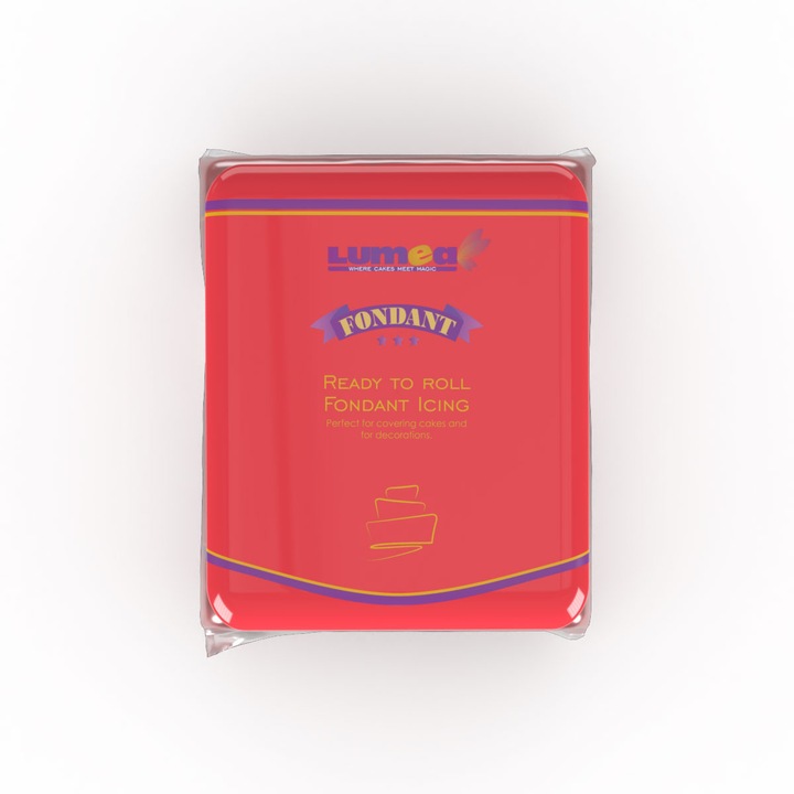 Fondant Rosu Coral, 250g - Lumea Basmelor