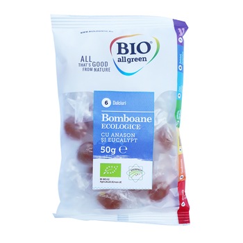 Bomboane Eco cu anason si eucalipt 50g Bomboane Eco cu anason si eucalipt 50g