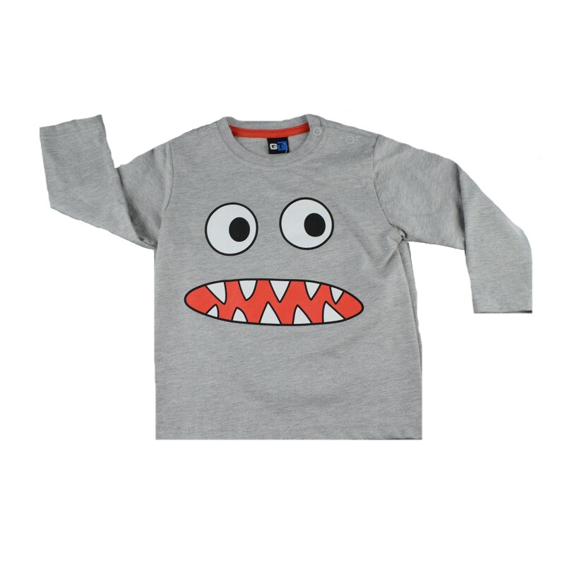 Bluza cu maneca lunga pentru baieti GT GT-5441G, Gri, 80