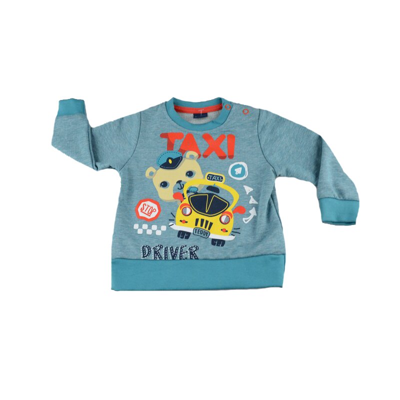 Bluza cu maneca lunga pentru baieti GT GT-6186V, Multicolor, 74