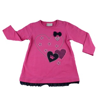 Bluza cu maneca lunga pentru fete Atut A-7257, Multicolor, 74 Bluza cu maneca lunga pentru fete Atut A-7257, Multicolor, 74