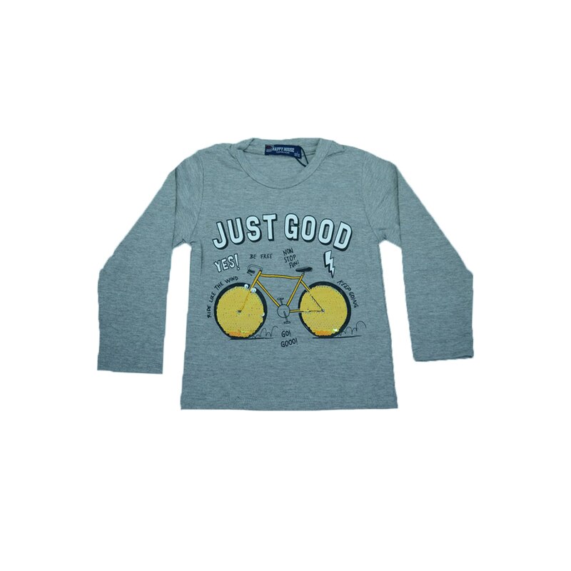 Bluza cu maneca lunga baieti Happy House HB-2330, Multicolor, 80