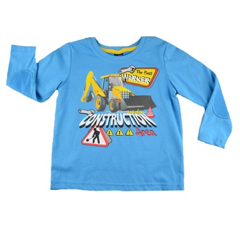 Bluza cu maneca lunga pentru baieti GT GT-4081, Albastru, 92 Bluza cu maneca lunga pentru baieti GT GT-4081, Albastru, 92