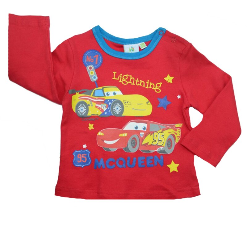 Bluza cu maneca lunga pentru baieti Cars Disney DISK-JTKL41501RO, Rosu, 74