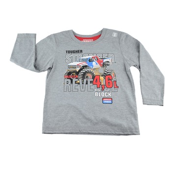 Bluza cu maneca lunga pentru baieti NN BML1-G, Gri, 92 Bluza cu maneca lunga pentru baieti NN BML1-G, Gri, 92