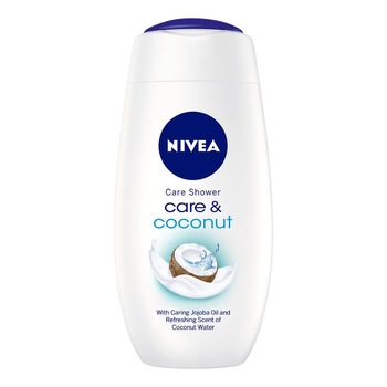 Gel de Dus NIVEA Care&Coconut, 250 ml, cu Parfum de Cocos Gel de Dus NIVEA Care&Coconut, 250 ml, cu Parfum de Cocos
