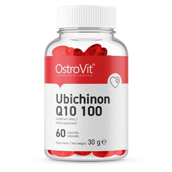 Supliment alimentar, Coenzima Q10 (100 mg), OstroVit Ubichinon Q10 100 - 60 capsule (60 doze) Supliment alimentar, Coenzima Q10 (100 mg), OstroVit Ubichinon Q10 100 - 60 capsule (60 doze)