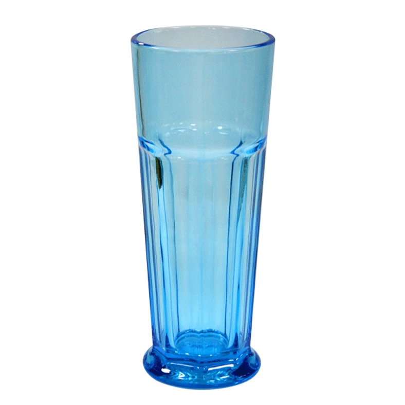 Set 6 pahare sticla RAKI pentru coktail 450ml albastru