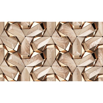 Fototapet de perete autoadeziv si lavabil Abstract 3D auriu, 135 x 225 cm Fototapet de perete autoadeziv si lavabil Abstract 3D auriu, 135 x 225 cm