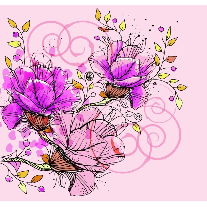 Fototapet Abstract floral5, 200 x 150 cm