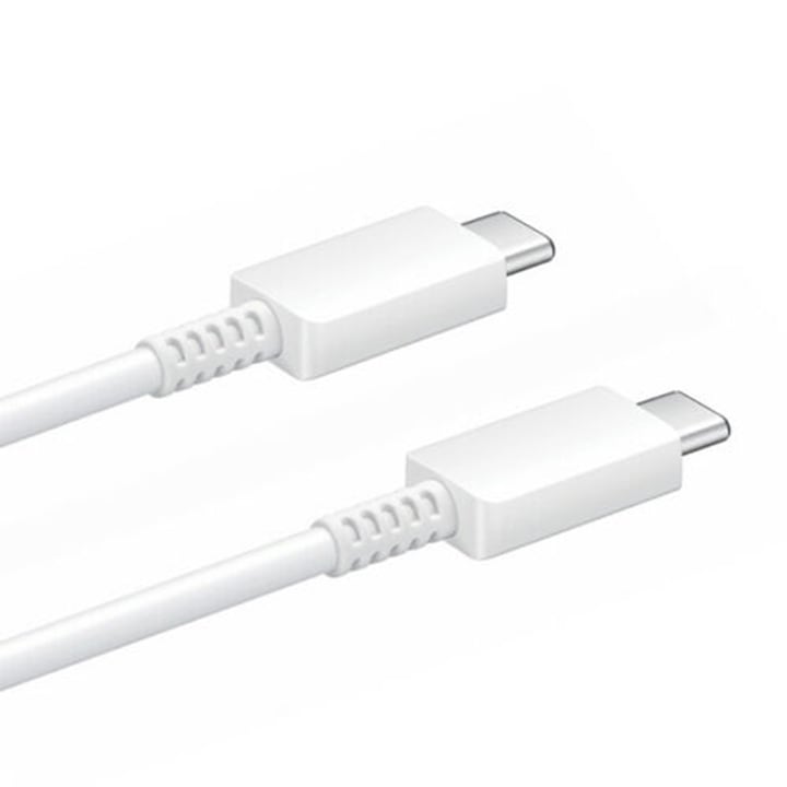 Samsung adat- és töltőkábel, USB Type C – USB Type C, 1 m, fehér, tömeges