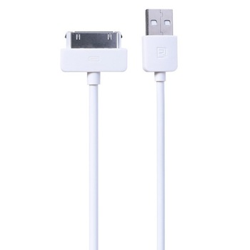 Cablu Date pentru iPhone Ipad 2/3/4/s, Detech, 1m, alb Cablu Date pentru iPhone Ipad 2/3/4/s, Detech, 1m, alb