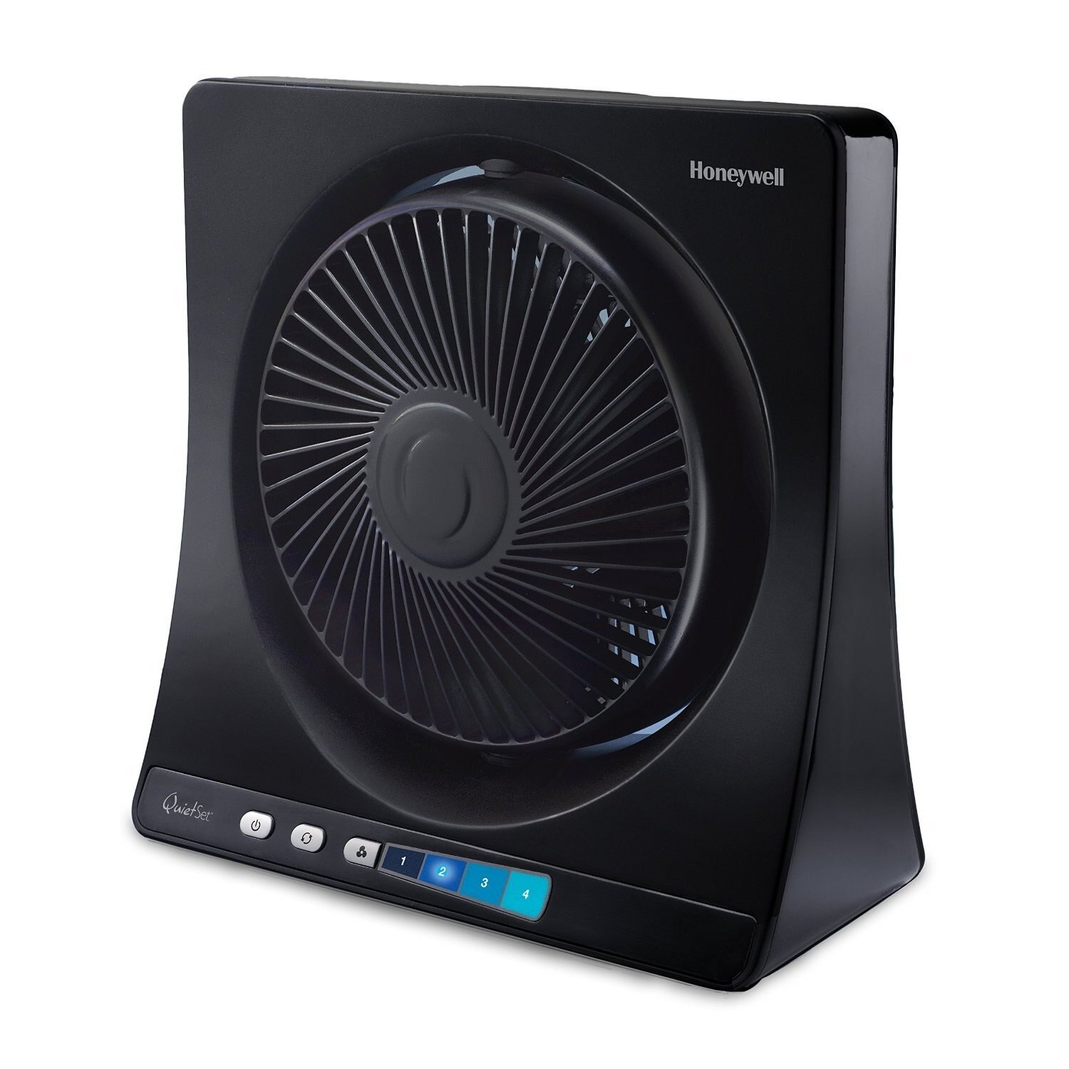 Ventilator Honeywell HT354E, 4 viteze, 33 cm, zgomot redus, Negru