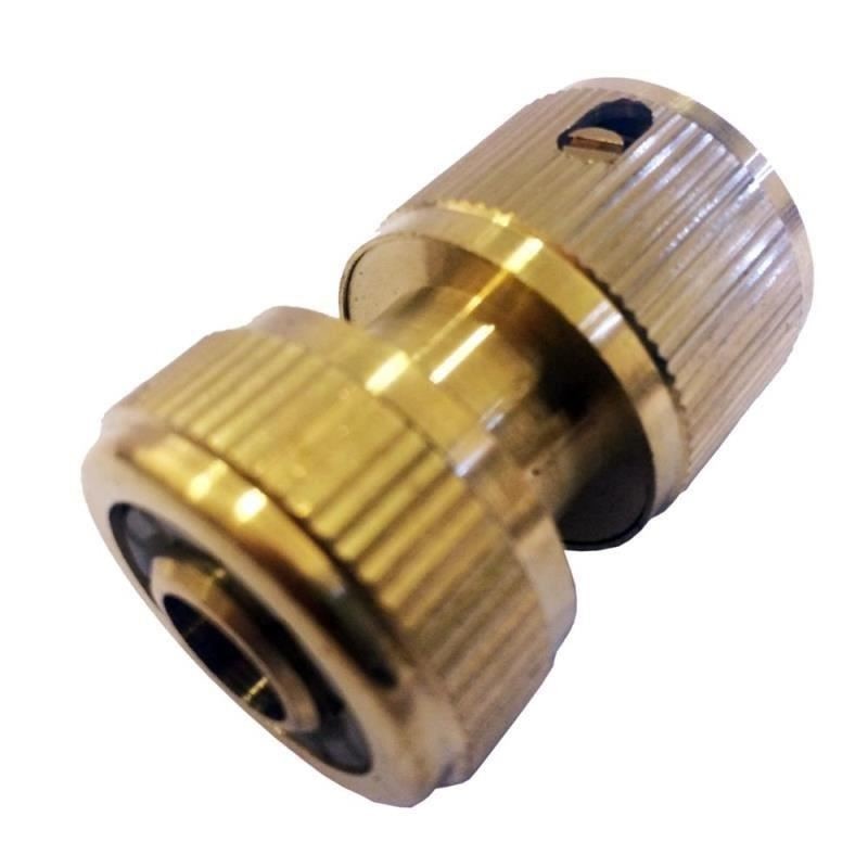 Cupla rapida cu stop, din alama, Strend Pro TSB04, 1/2