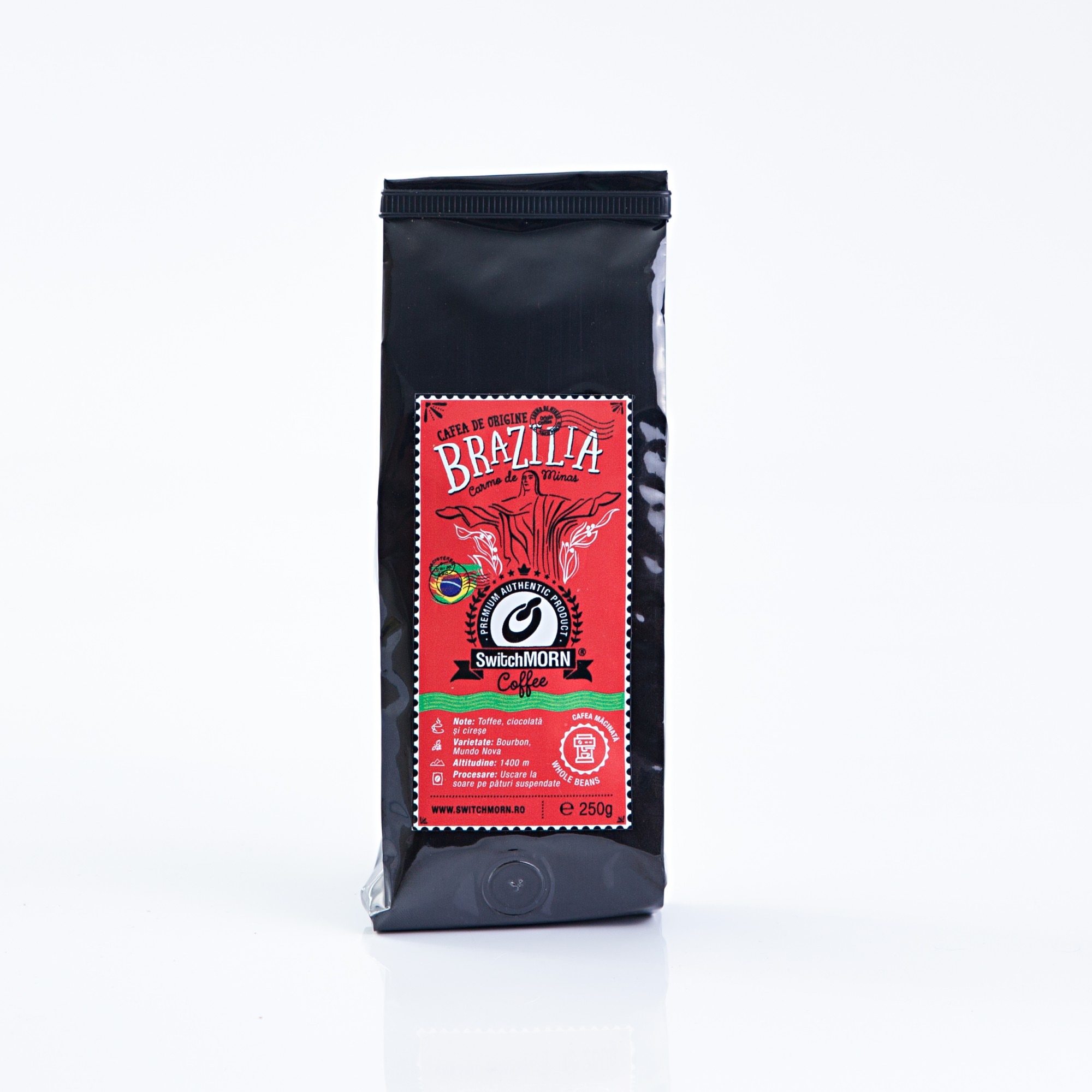 Cafea Macinata Switchmorn de Origine Brazilia Carmo de Minas, 250 g