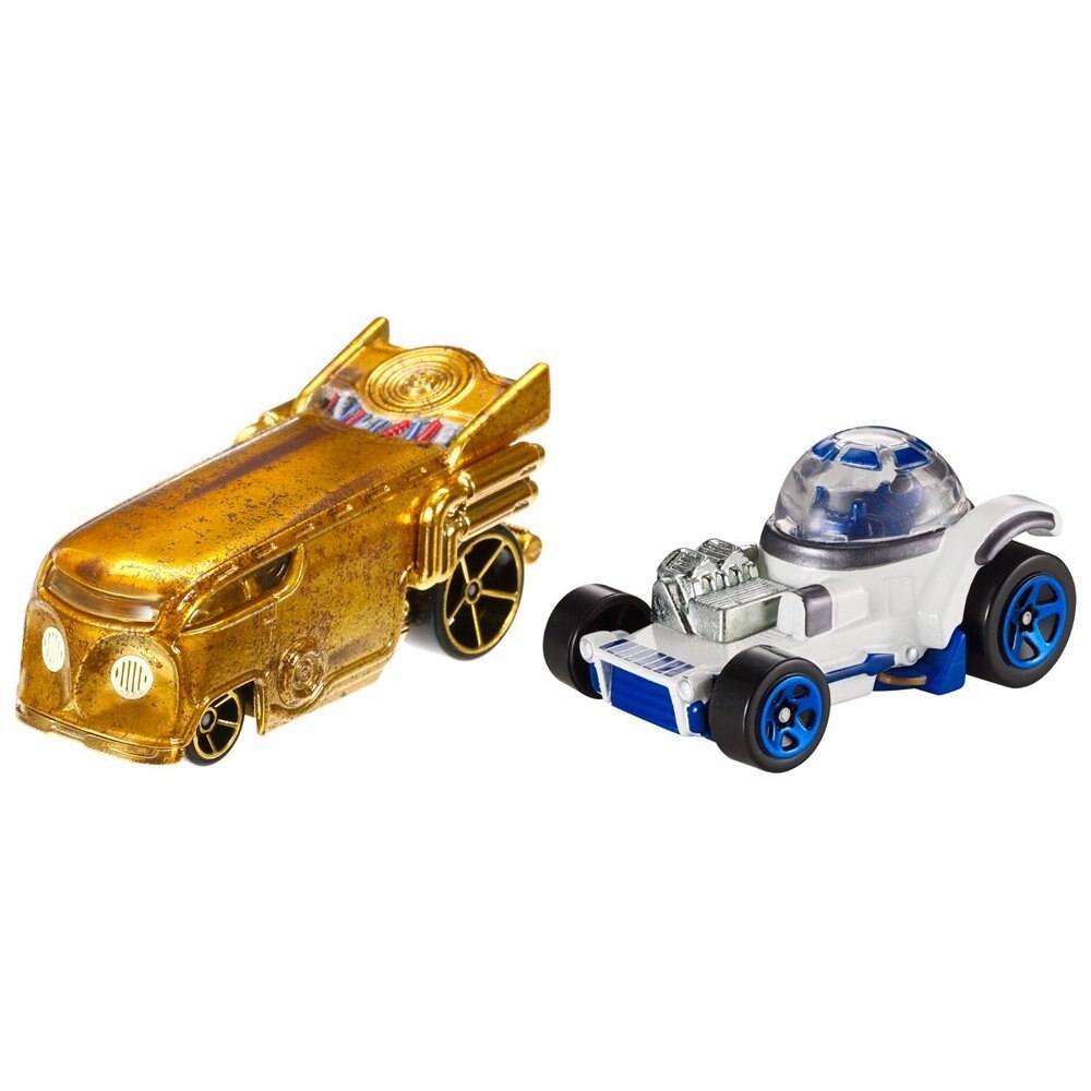 Set masinute Hot Wheels Star Wars, R2-D2 si C-3PO - eMAG.ro