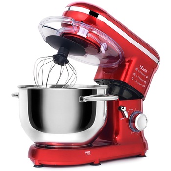 Mixer cu bol din inox Biovita MB-1300PRO, 1400 W, Bol 5.5 L inox, 6 Viteze, Functie Pulse, Rosu+Inox Mixer cu bol din inox Biovita MB-1300PRO, 1400 W, Bol 5.5 L inox, 6 Viteze, Functie Pulse, Rosu+Inox