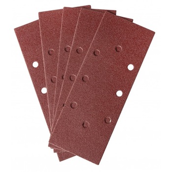 Set hartii abrazive cu gauri, K60, 93x240mm, 10 bucati, Ferm PSA1035 Set hartii abrazive cu gauri, K60, 93x240mm, 10 bucati, Ferm PSA1035