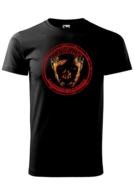 Tricou cu maneca scurta,K-off,negru,Mayans La sangre