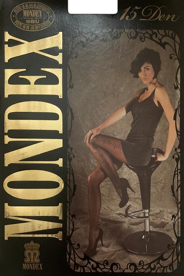 Dres dama Mondex, 15 den, model 24, Negru