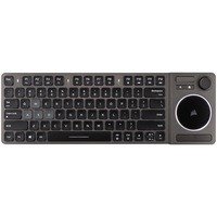 tastatura wireless corsair k83 multimedia amp entertainment touchpad si joystick integrat iluminare alb structura metal 24ghz bluetooth negru imagen 5_0_
0