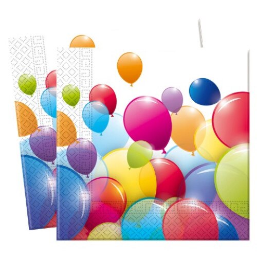 Set de 20 de servetele party, Flying Balloons
