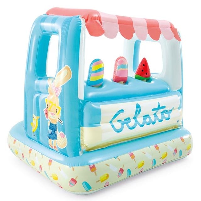 Spatiu de joaca gonflabil pentru copii Intex, 127 x 102 x 99 cm, 2 ani +, Multicolor