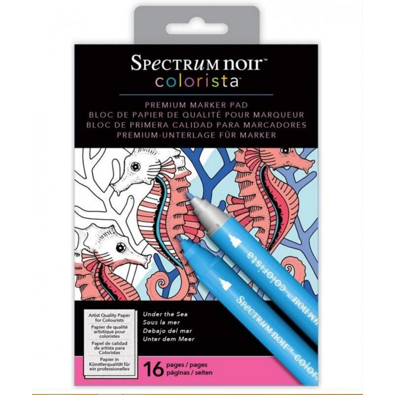 Bloc 16 planse de colorat Colorista, A4 ,Under the Sea