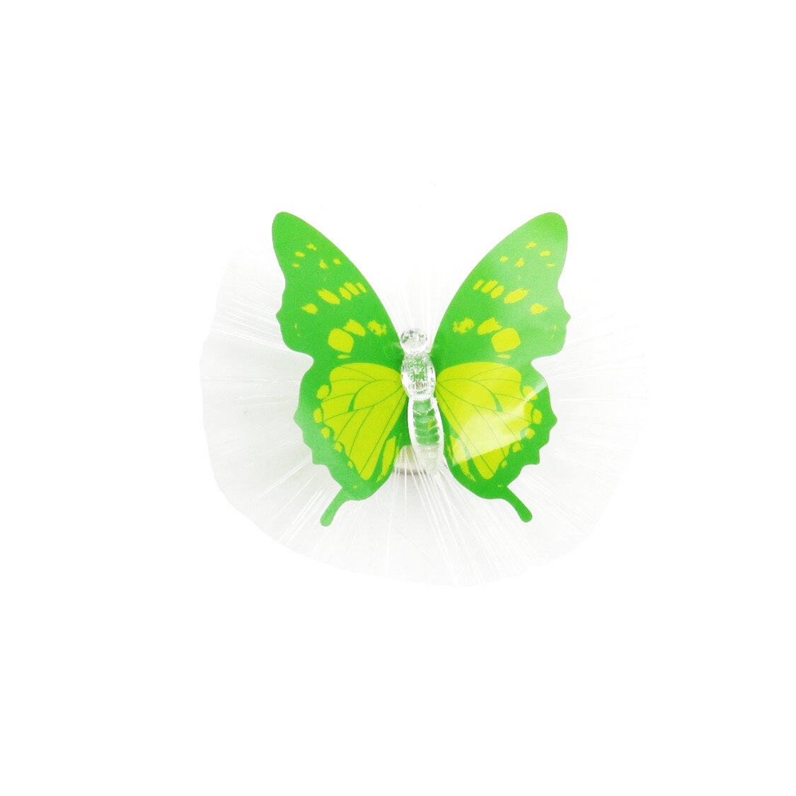 Sticker in forma de flururas, 10 cm, verde/galben