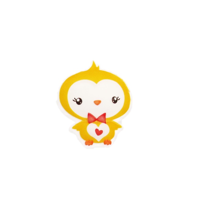 Sticker in forma de pui, 8 cm, galben