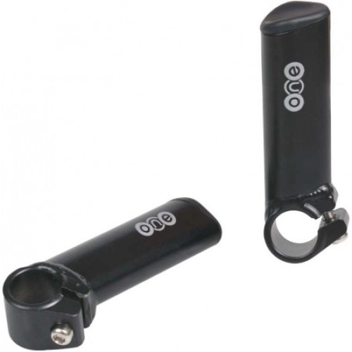 Set de doua manere pentru bicicleta, aditionale , din aluminiu , usor de montat , de culoare neagra