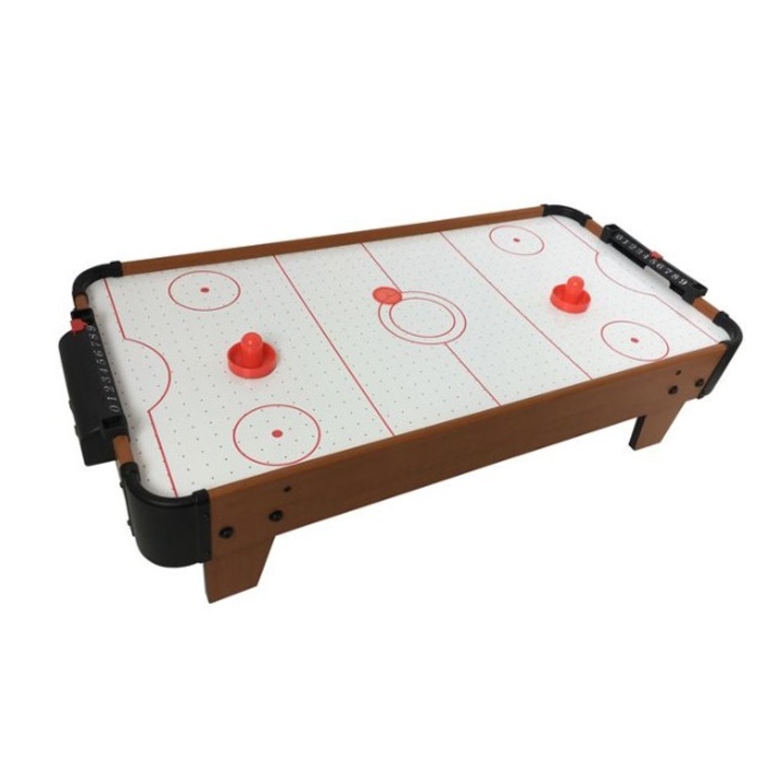 Minge de fotbal de masă, lemn, 80x40cm, jucători din plastic colorat
