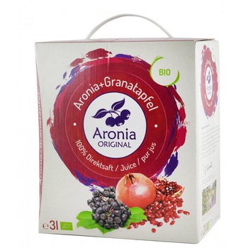 Suc BIO pur de aronia cu rodie Aronia 3 Litri Suc BIO pur de aronia cu rodie Aronia 3 Litri