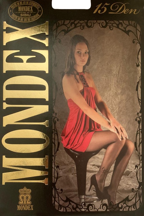 Dres dama Mondex, 15 den, model 27, Gri