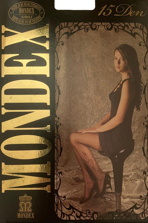 Dres dama Mondex, 15 den, model 28, Gri antracit