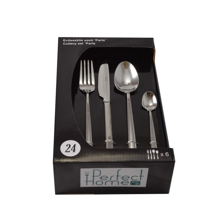 Set tacamuri 24 piese, inox, Perfect Home