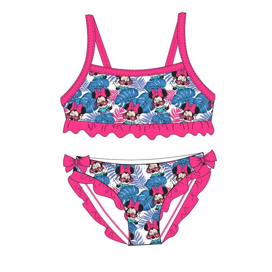 Costum de baie, 2 piese, fete, Disney, Minnie, Roz