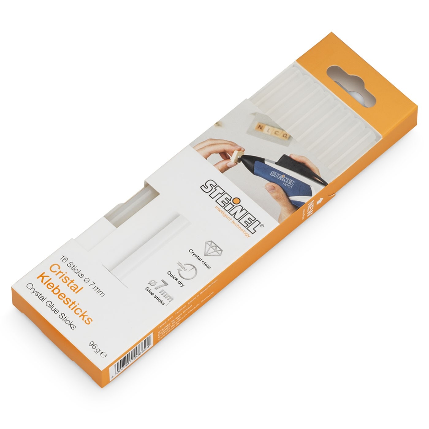 Set batoane silicon transparente 7mm 140mm 16buc 96g Steinel