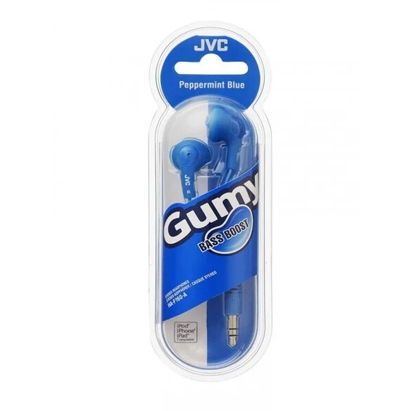 Casti audio In-ear , 1m, albastru peppermint, bass boost, JVC Gumy