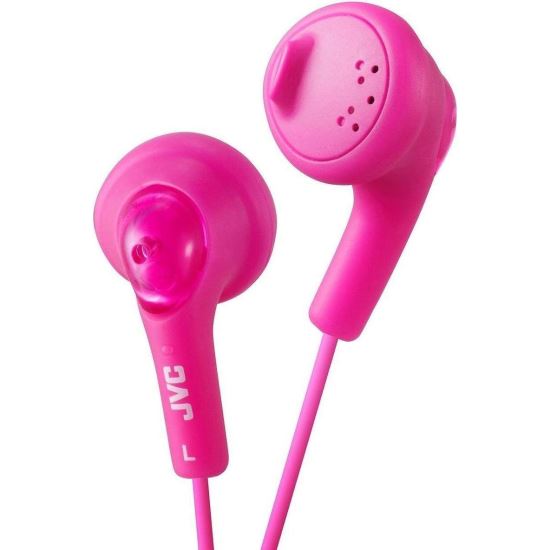 Casti audio In-ear , 1m, roz peach pink, bass boost, JVC Gumy