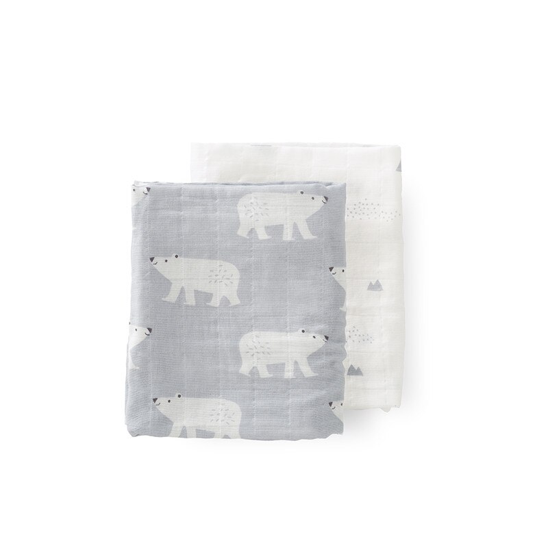 Set 2 museline 70x60 cm, Fresk, model Polar Bear