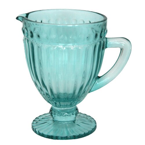 Cana sticla, verde RAKI OLD SCHOOL forme relief 14x20cm 1250ml